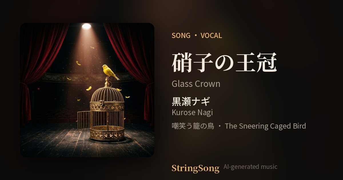 硝子の王冠 cover