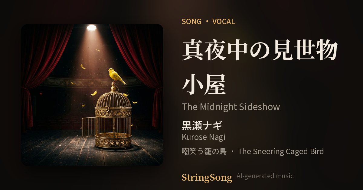真夜中の見世物小屋 cover