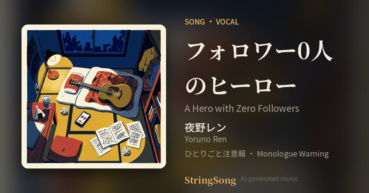 フォロワー0人のヒーロー cover