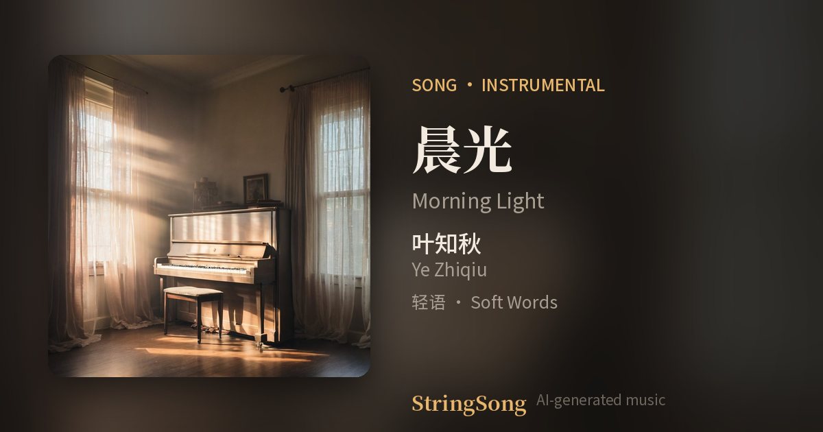 晨光 cover