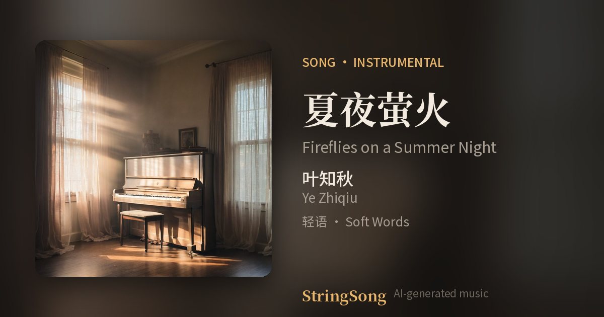 夏夜萤火 cover