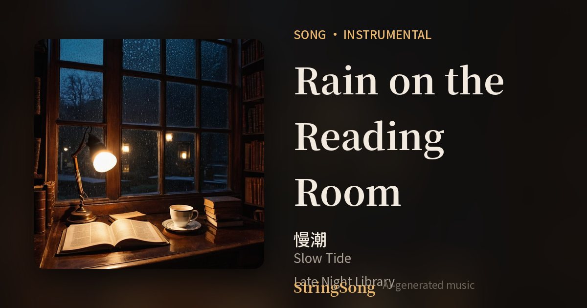 Rain on the Reading Room cover