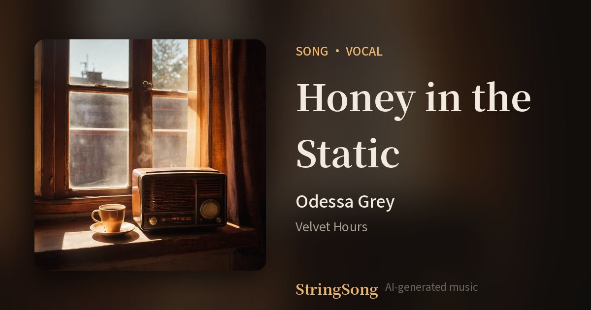 Honey in the Static cover