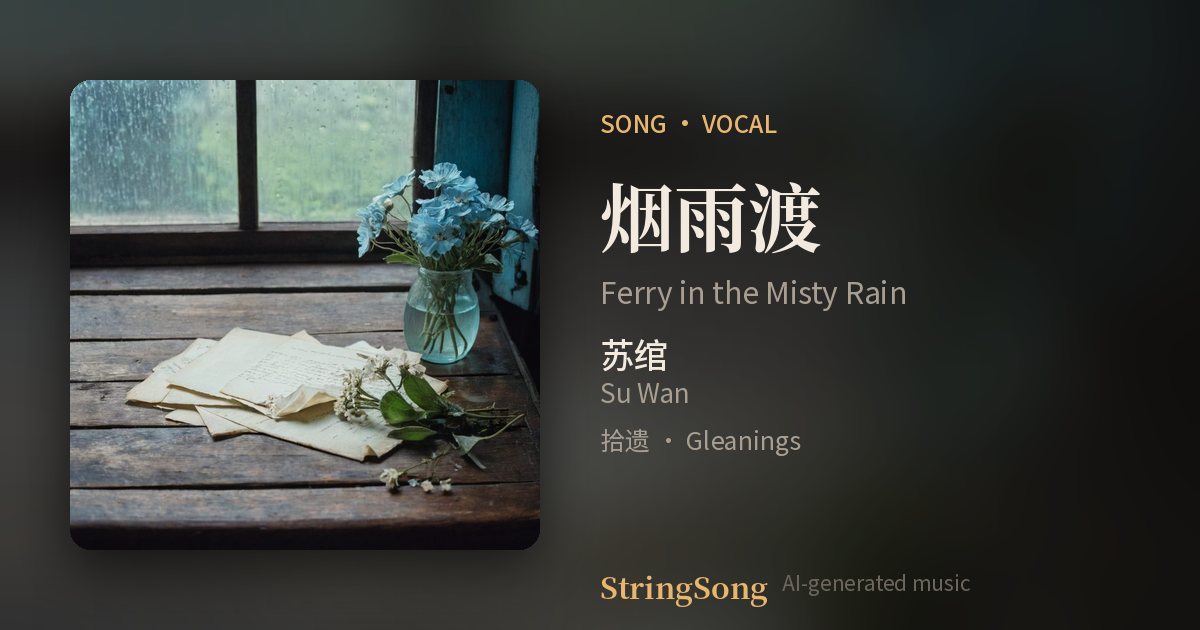 烟雨渡 cover