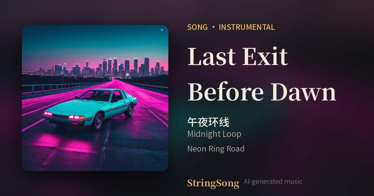 Last Exit Before Dawn cover
